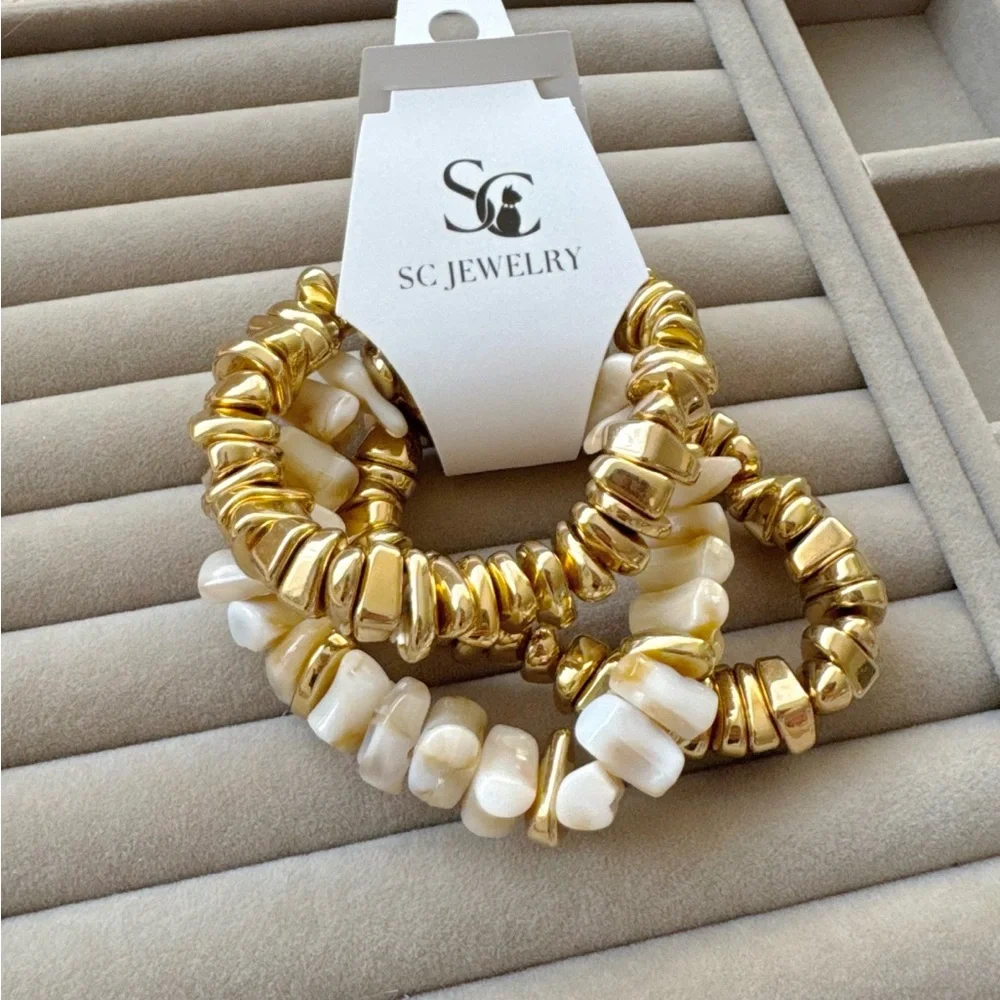 ZARA STYLE PACK OF PIECED BRACELETS NEW SEASON